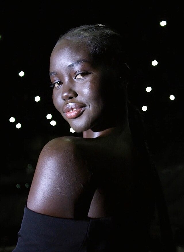 Adut Akech in Coperni la nuit